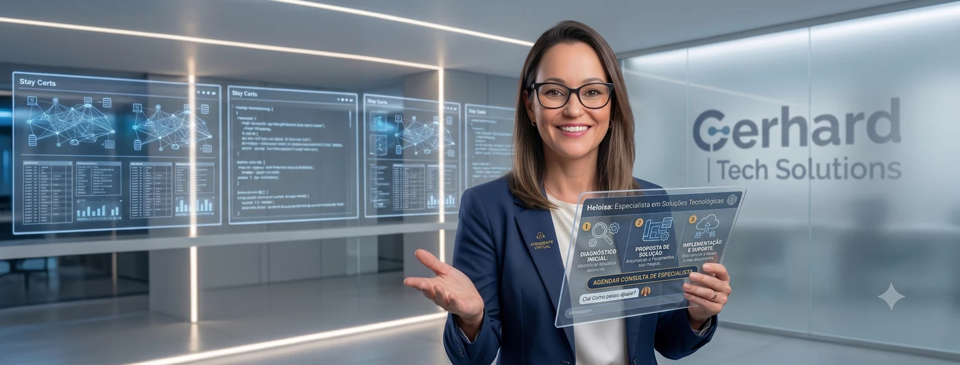 Heloisa, especialista virtual da Gerhard Tech Solutions